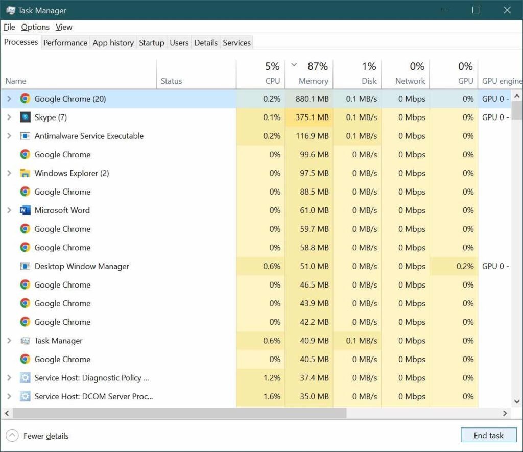 Background Processes