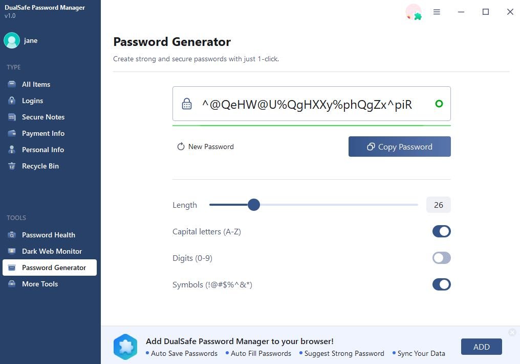 Generate Strong Passwords