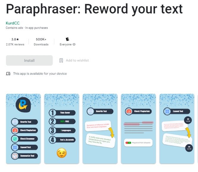 Paraphraser: Reword Your Text