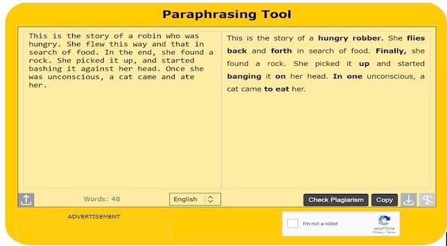 Paraphrasing Tool