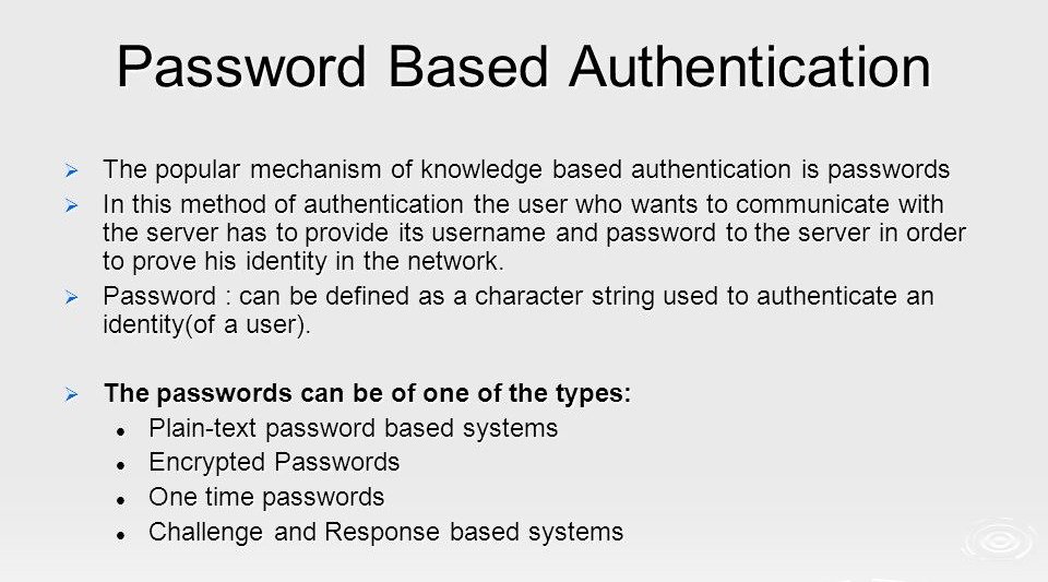 Password-based Authentication