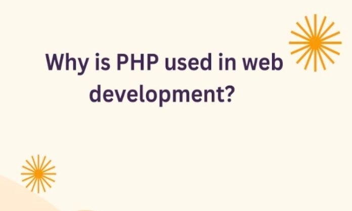 PHP used in web development