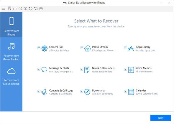 Recover from iPhone