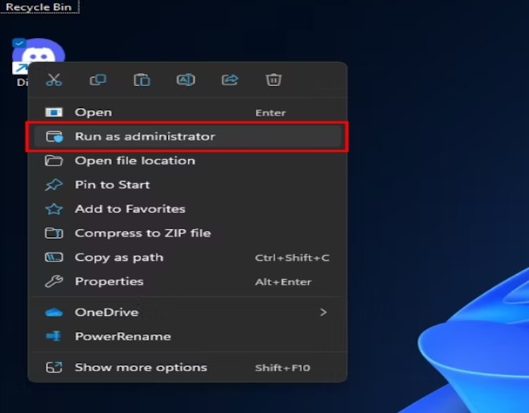 Start Discord in Administrator mode