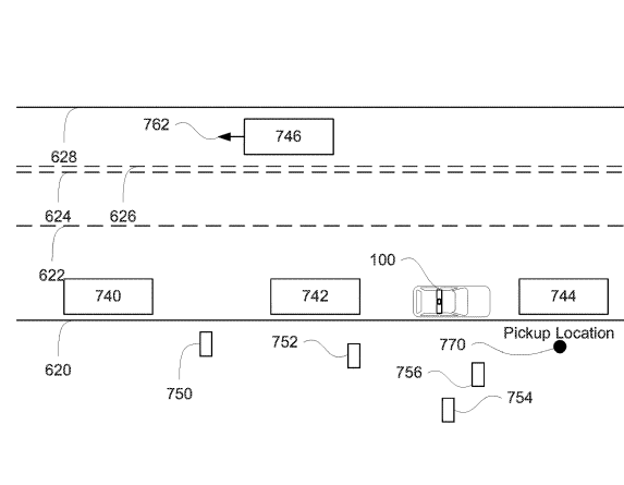 recent patent application of Waymo